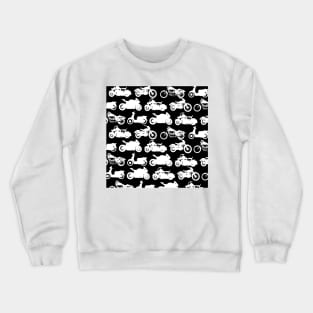 Motorcycle Collection Black Background Crewneck Sweatshirt